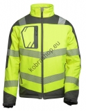 Reflexná softshell bunda VWJK 268 žltá-sivá