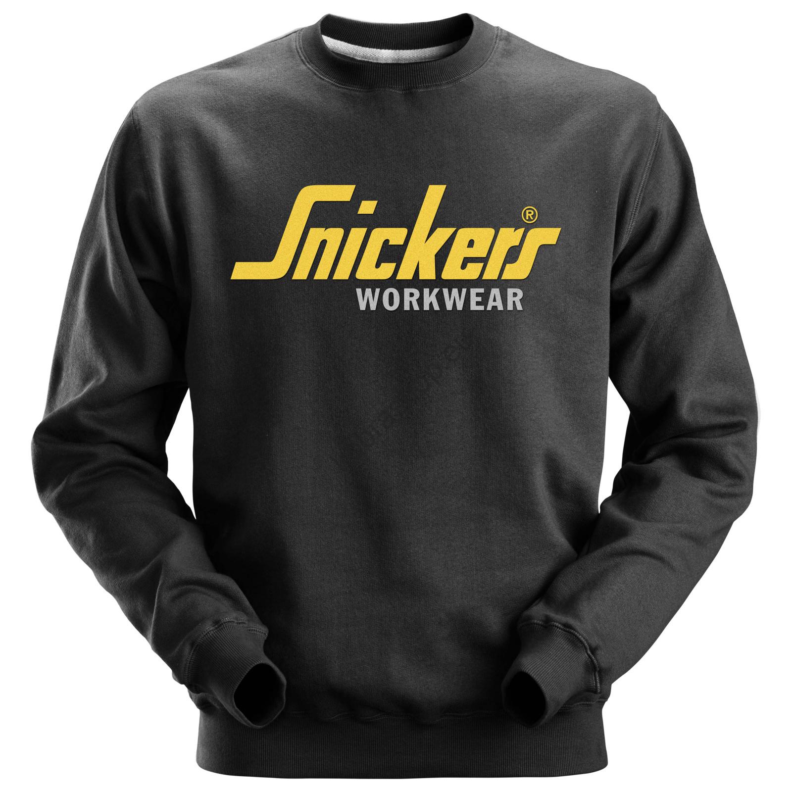 Mikina Snickers a logom čierna