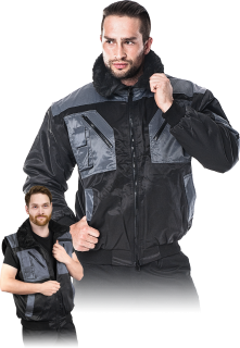 Zimná bunda ICEBERG Sivá-čierna