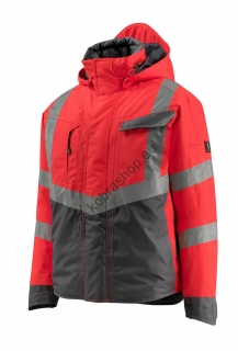 MASCOT® reflexná bunda HASTINGS hi-vis red/dark anthracit