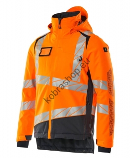 MASCOT® zateplená reflexná bunda hi-vis yellow/dark navy