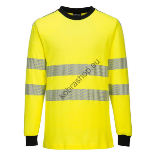 Nehorľavé reflexné tričko PORTWEST WX3 žlté