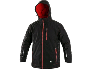 CXS Kingston zimná bunda čierna/červená