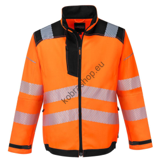 T500 - PW3 Hi-Vis Pracovná bunda Oranžová-čierna