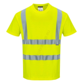 S170 - Komfortné tričko s krátkym rukávom Žltá